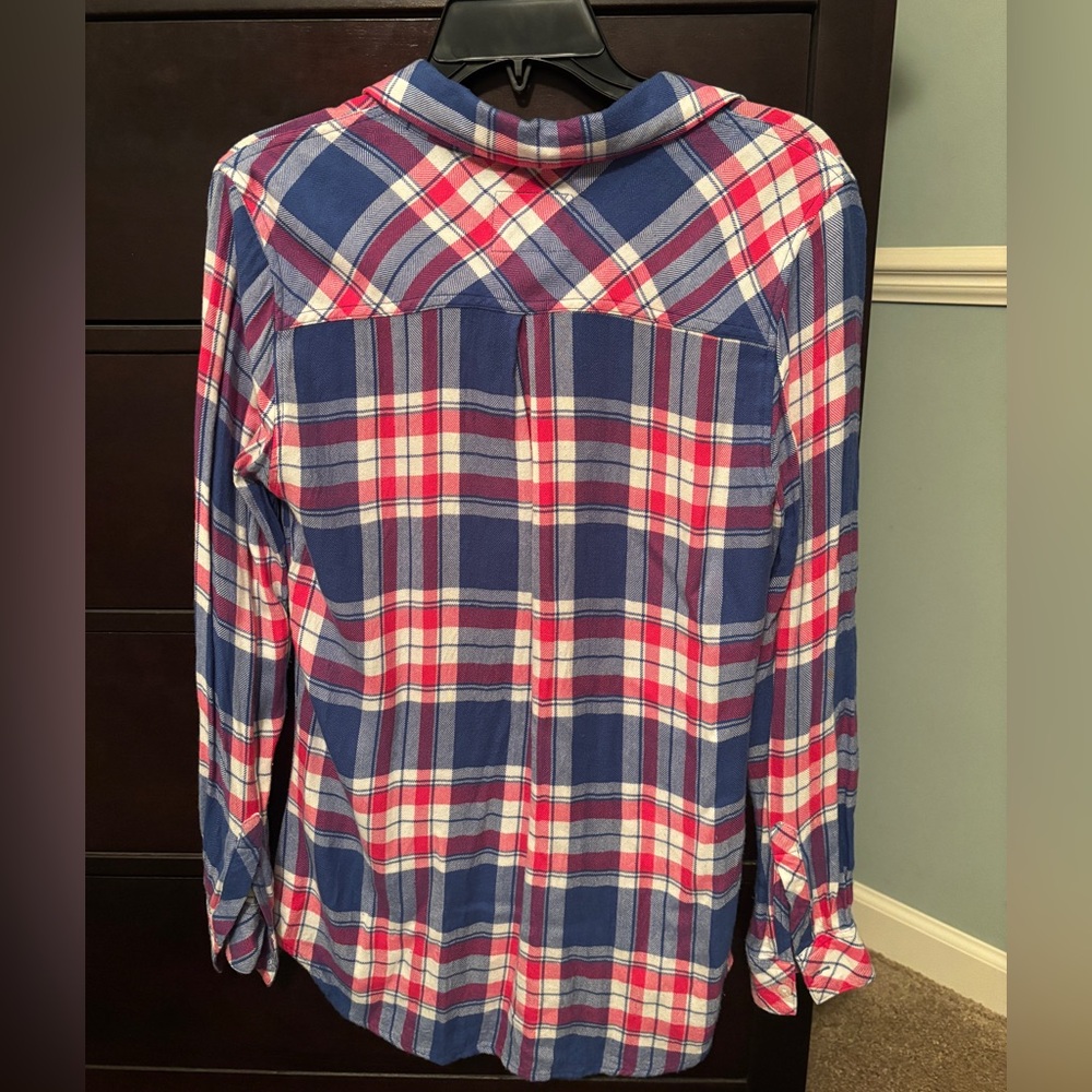 Red, white, & blue Rails plaid - Picture 3 of 5